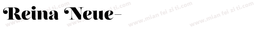 Reina Neue字体转换